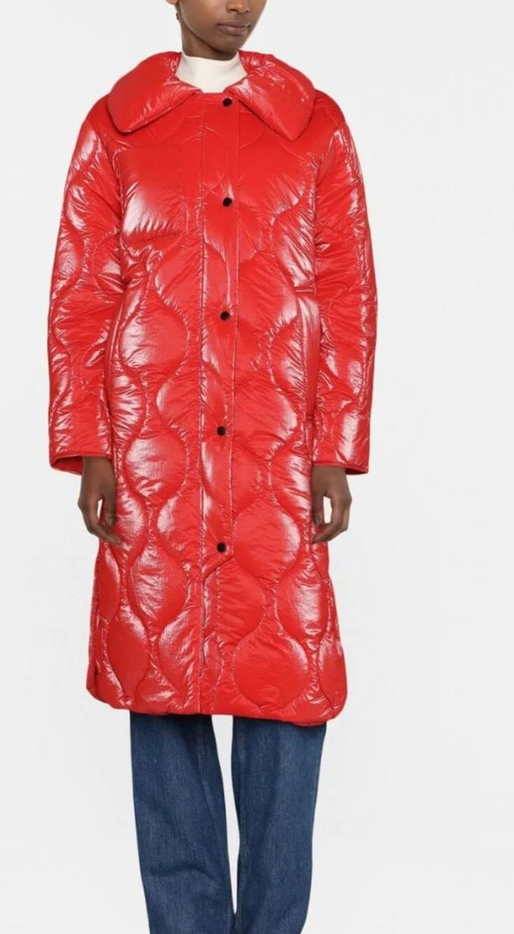 Baum Und Pferdgarten Womens Delara Quilter Puffer Winter Coat Red Size Small
